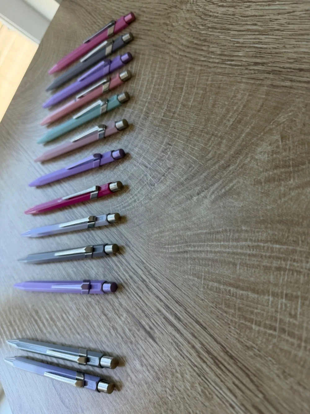11 X CARAN d'ACHE 849 Ballpoint Pens + 2 X Mechanical Pencils
